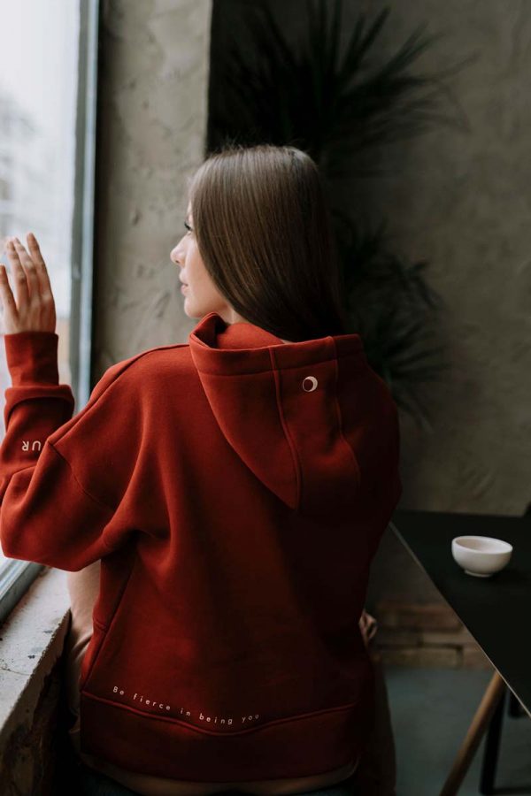 KAUR Dark Red Hoodie