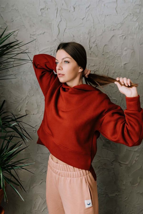 KAUR Dark Red Hoodie