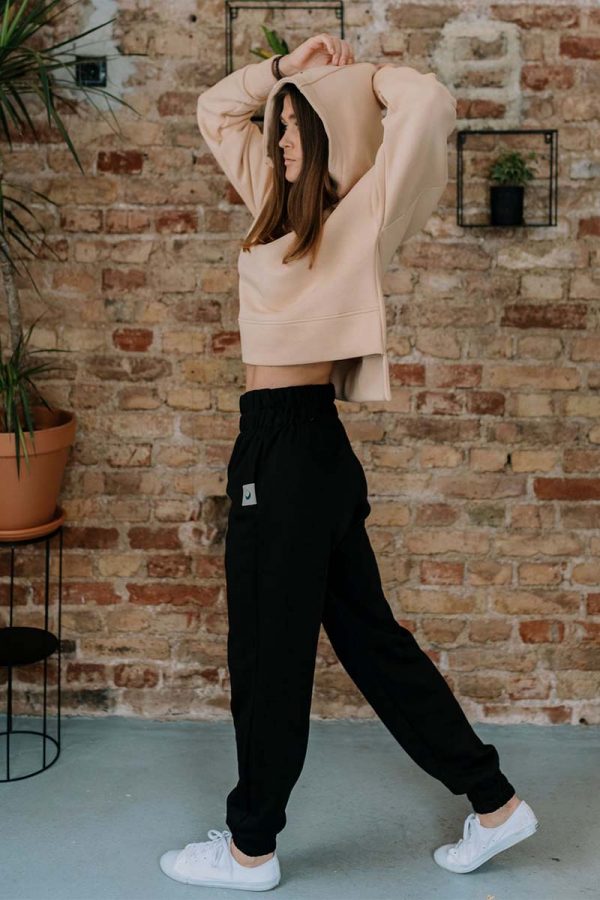 KAUR Black Sweatpants