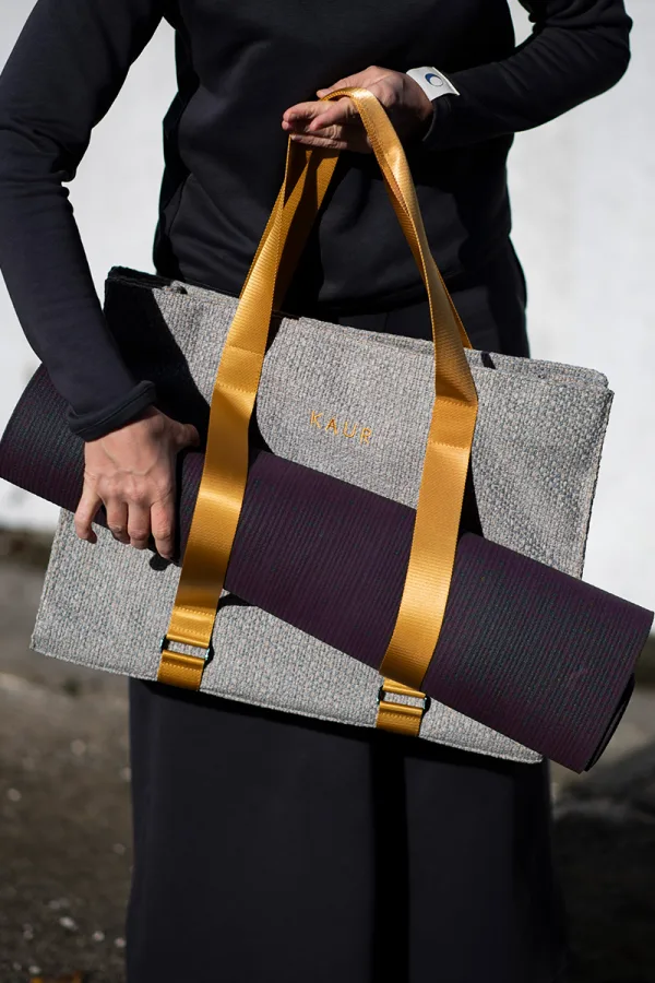 KAUR Yoga Bag with Yellow Straps