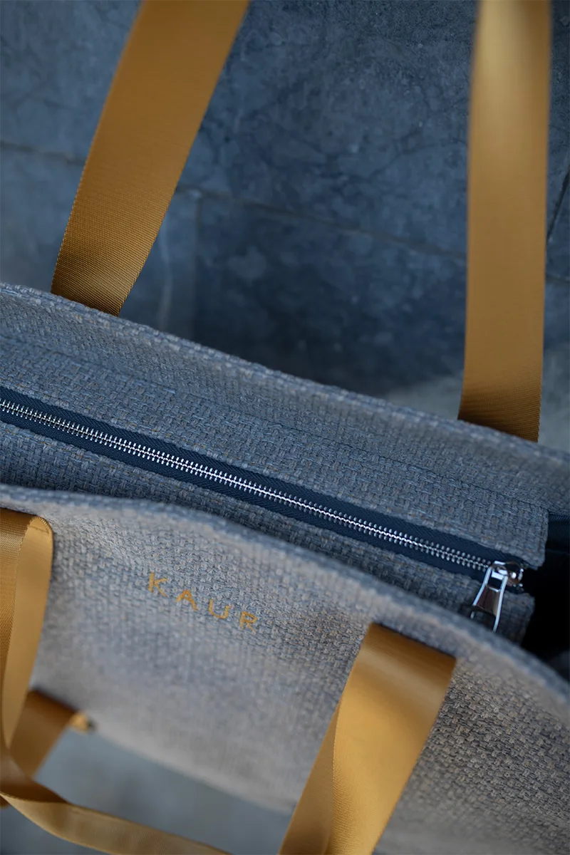 KAUR Yoga Bag with Yellow Straps - Image 8