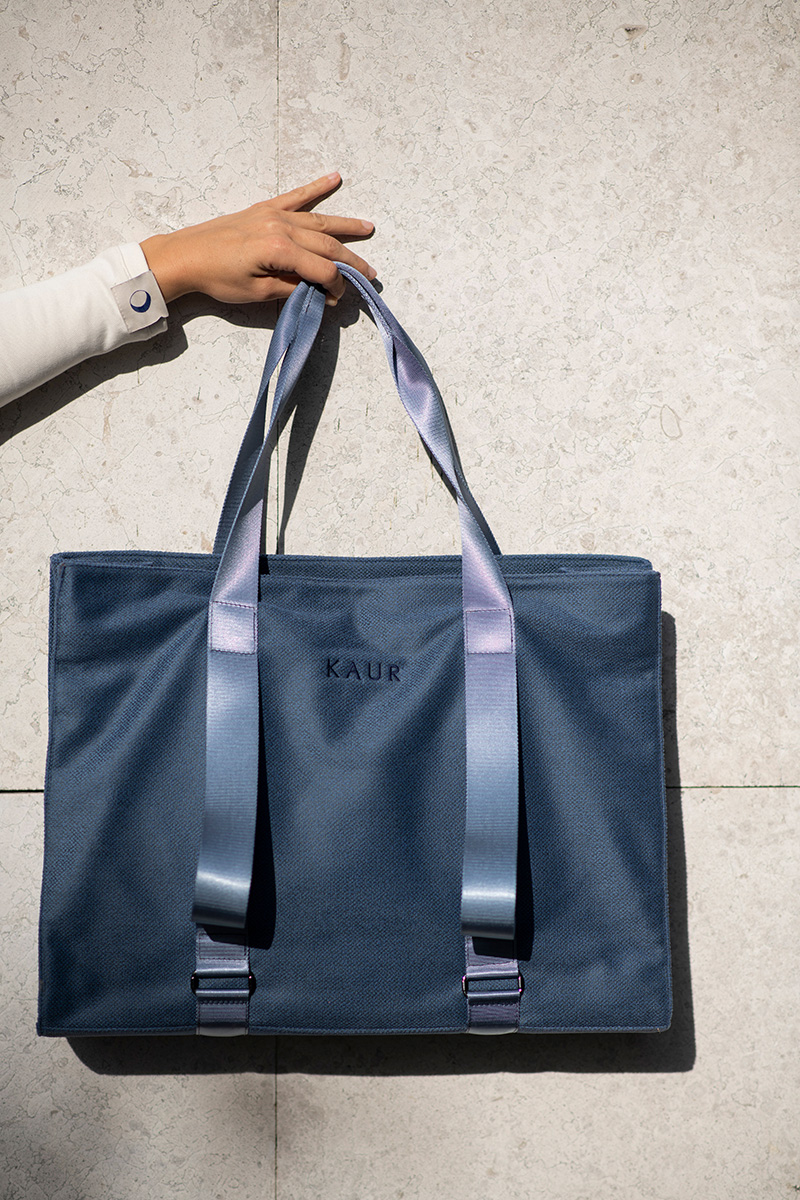 KAUR Yoga Bag in Blue - Image 7