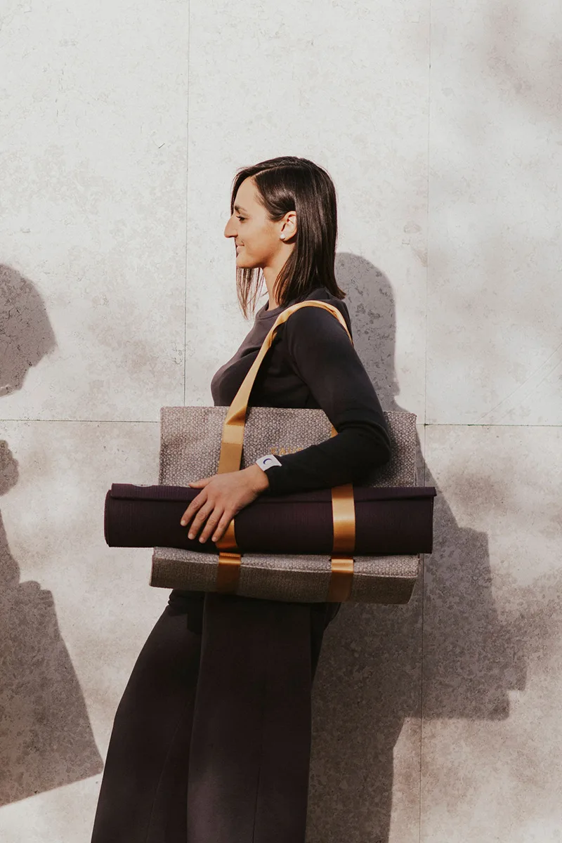 KAUR Yoga Bag with Yellow Straps - Image 10