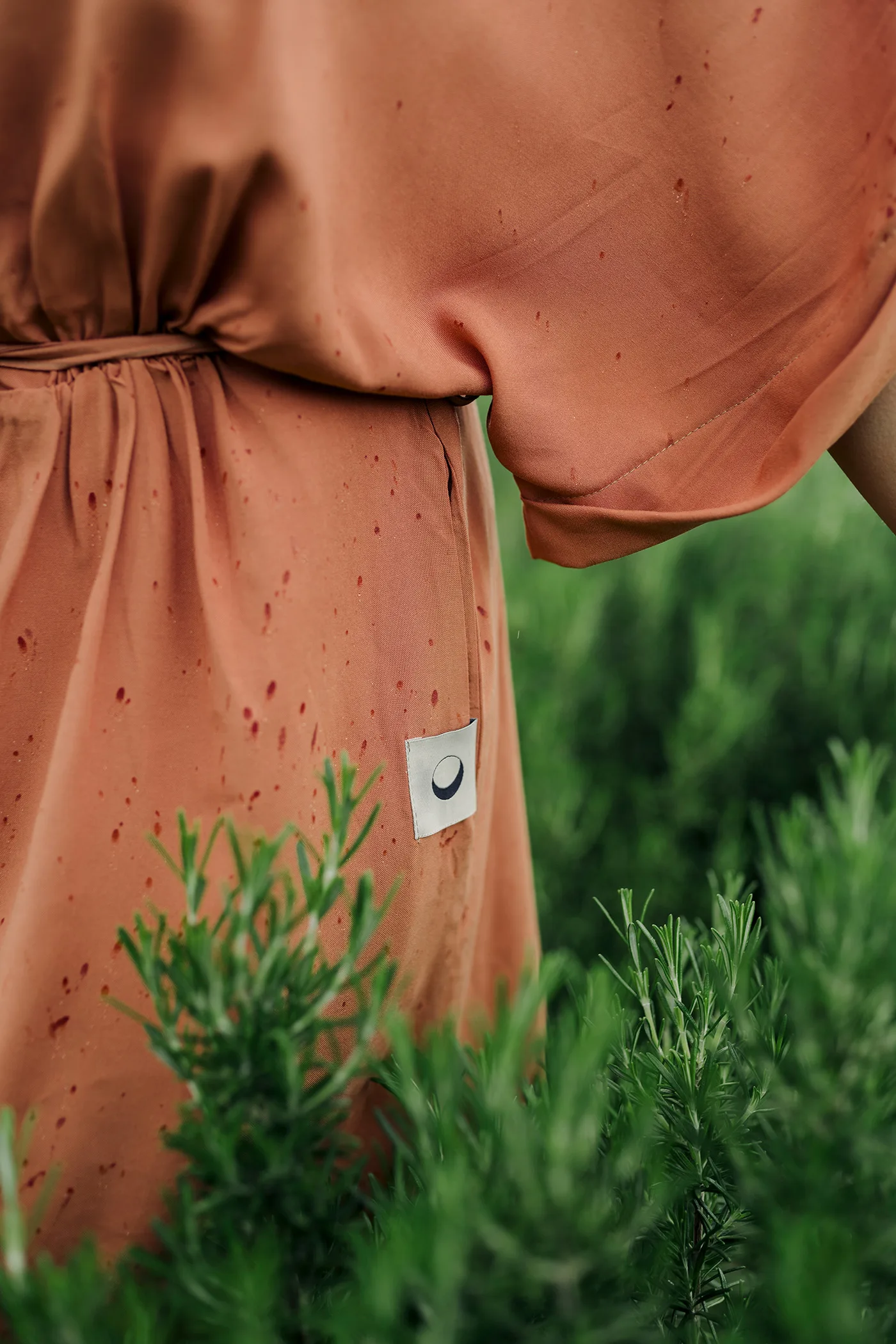 'Abundance' Long Boho Dress in Nude - Image 10