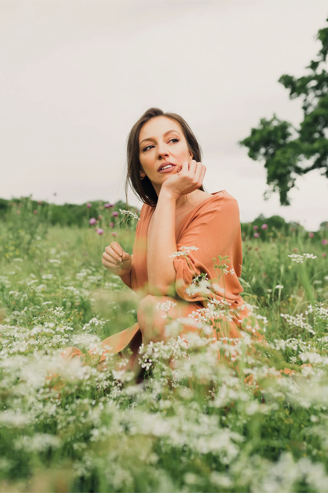 'Abundance' Long Boho Dress in Nude - Image 8