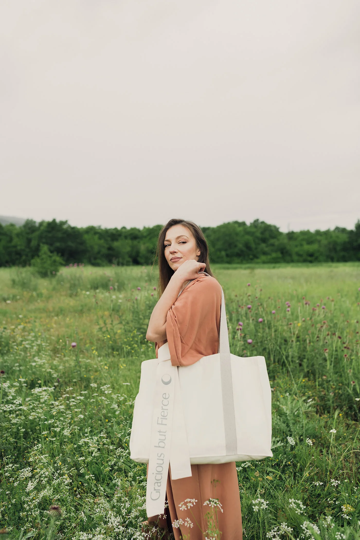'Abundance' Long Boho Dress in Nude - Image 7