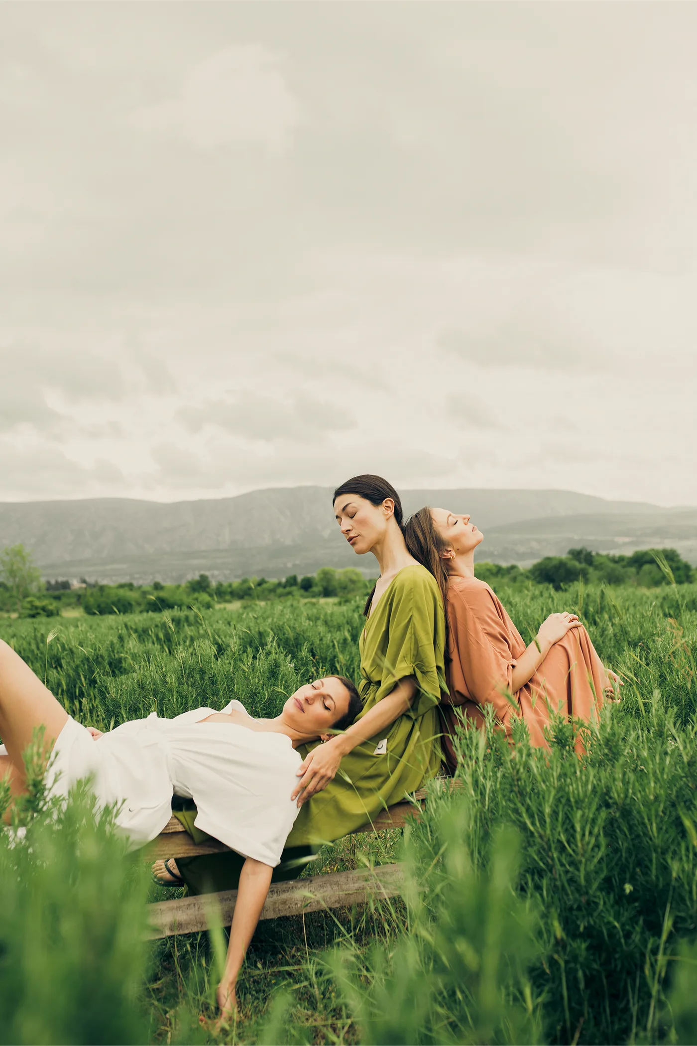 'Abundance' Long Boho Dress in Fresh Green - Image 7
