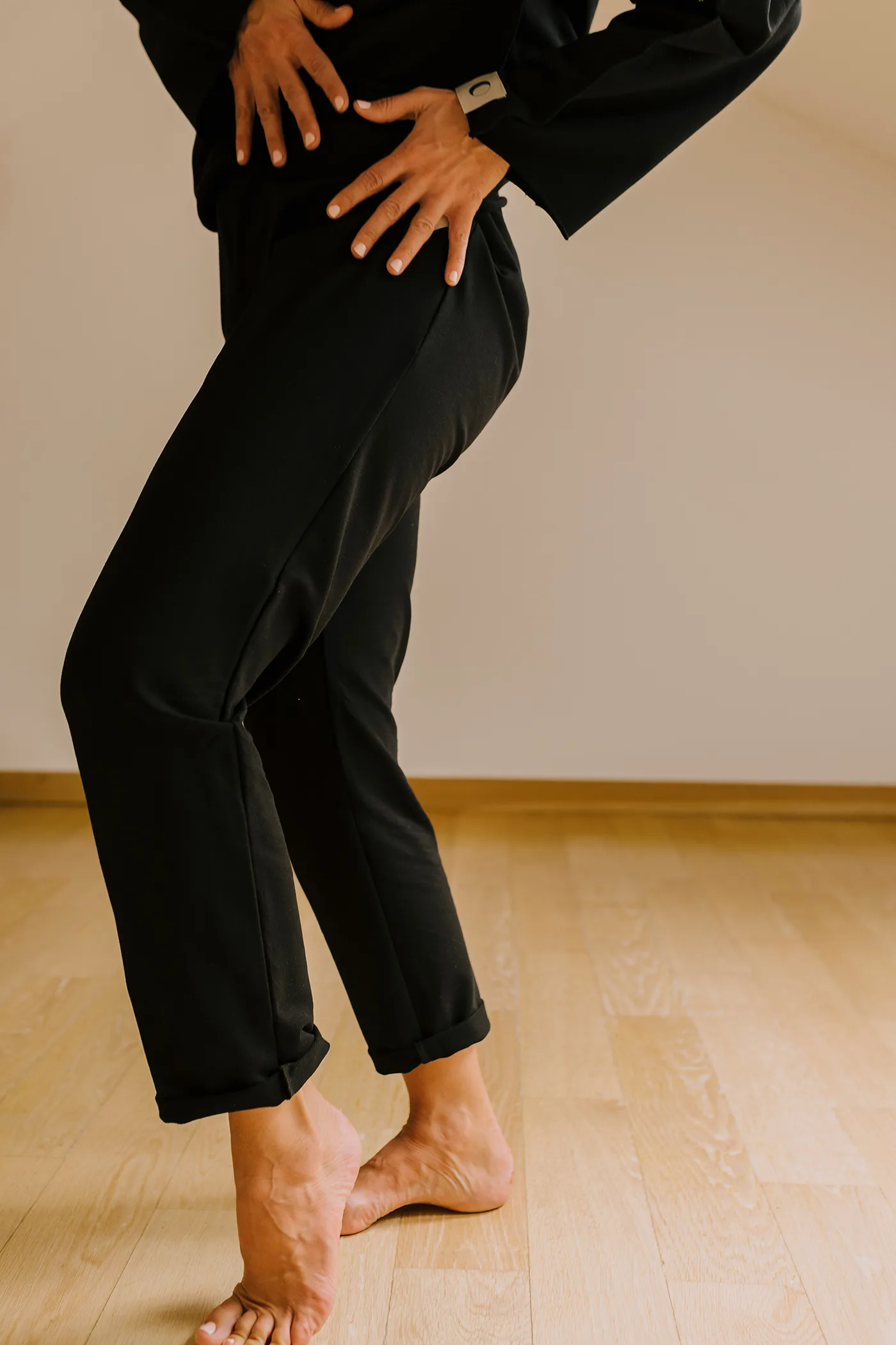 'Fierce' Sweatpants in Bold Black - Image 3