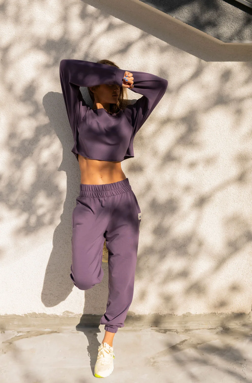 'Fierce' Sweatpants in Vintage Purple 3.0