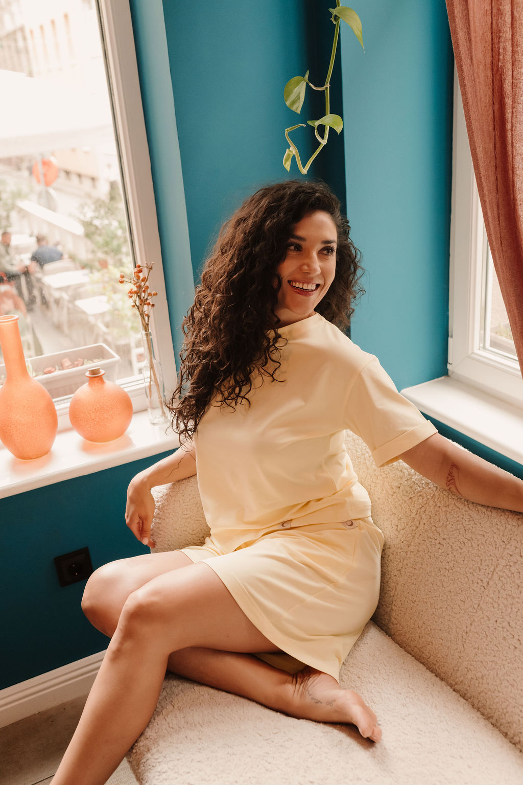 SYL T-Shirt in Butter Yellow