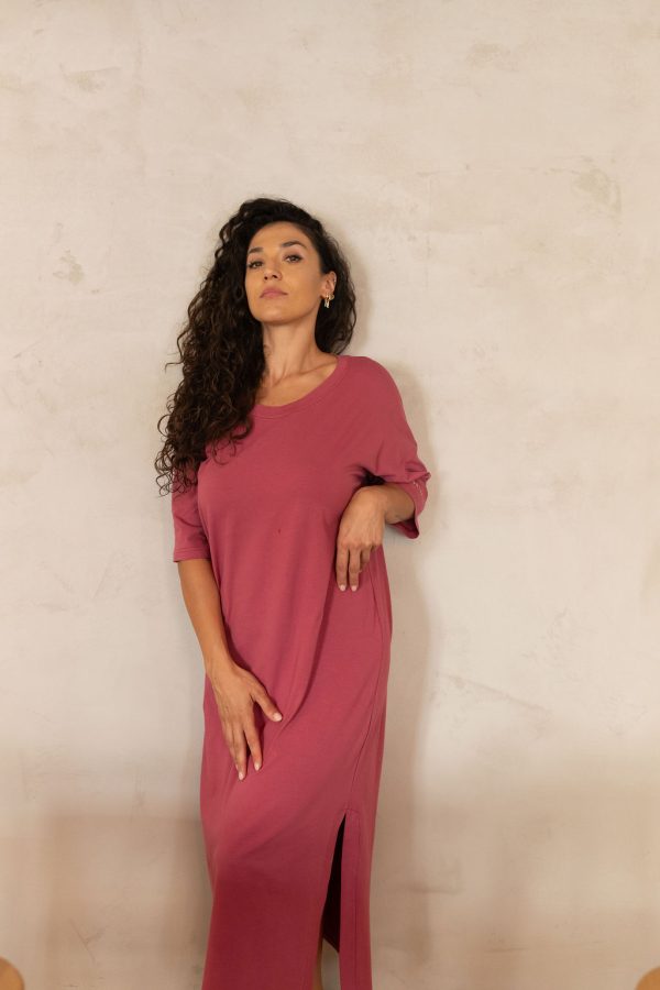 SYL Dress in Berry Red